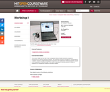 Workshop I, Fall 2005